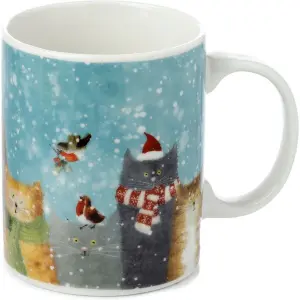 Porzellanbecher jan pashley Katzen im Winter Puckator image-0