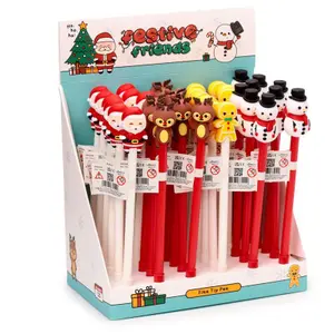 Stylo pointe fine amis festifs de noël Puckator image-0