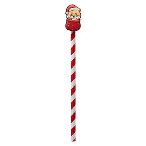 Lápiz con Punta Decorativa PVC Adoramals de Navidad Puckator image-0