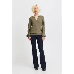 Ruffled collar women's sweater Pulz Jeans Sara image-1