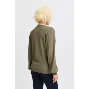 Ruffled collar women's sweater Pulz Jeans Sara image-2