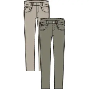 Skinny jeans med hög midja för kvinnor Pulz Jeans Rosita image-0