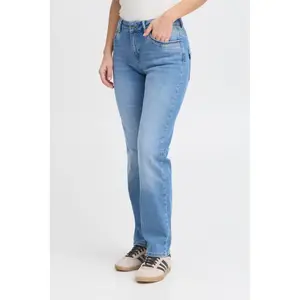 High-waisted straight leg women's jeans Pulz Jeans Kenya image-0