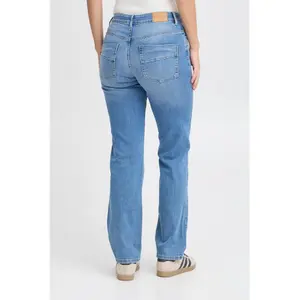 High-waisted straight leg women's jeans Pulz Jeans Kenya image-2