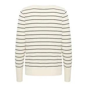 Gestreifter Damen-Pullover mit Bootsausschnitt Pulz Jeans Sara image-1