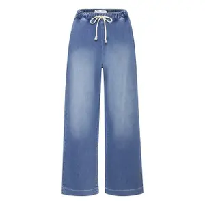 Women's wide leg jeans Pulz Jeans Raven image-0