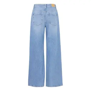 Höga midja vida jeans för kvinnor Pulz Jeans Melrose image-1