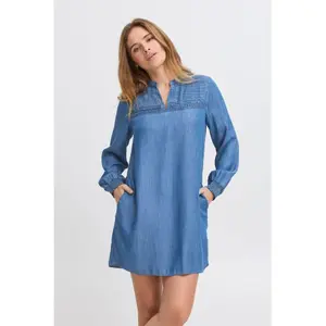 Kort jeansklänning dam Pulz Jeans Gaja image-3