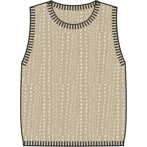 Ärmelloser Pullover Damen Pulz Jeans Nia image-0