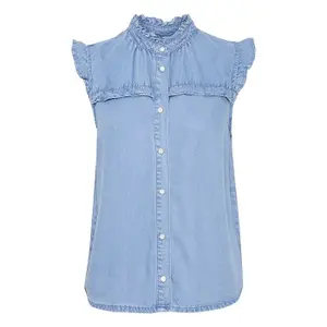 Women’s denim shirt Pulz Jeans Beverly image-0