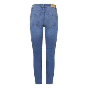 Höga midja 7/8 skinny jeans för kvinnor Pulz Jeans Katja image-1