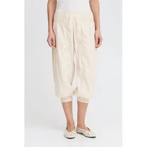 Capribyxor för kvinnor Pulz Jeans Jill Linen image-1