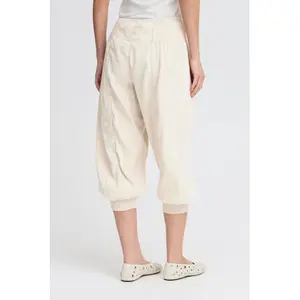 Capribyxor för kvinnor Pulz Jeans Jill Linen image-3