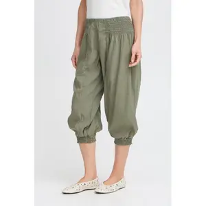 Capribyxor för kvinnor Pulz Jeans Jill Linen image-1