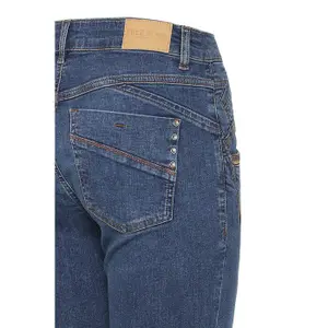 Damskie jeansy skinny z wysokim stanem Pulz Jeans Carmen image-2