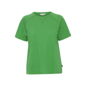 T-shirt raglan de gola redonda para mulher Pulz Jeans Brit image-0