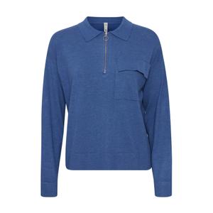 50207205-1839281-pull-col-polo-zippe-femme-pulz-jeans-sara-dutch-blue-melange