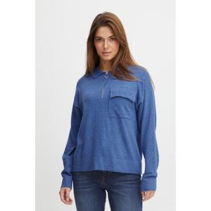 Damen Polo-Pullover mit Reißverschluss Pulz Jeans Sara image-2