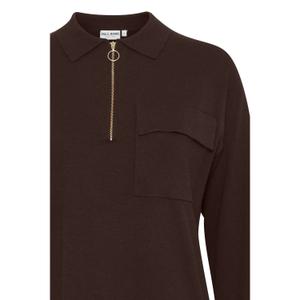 Damen Polo-Pullover mit Reißverschluss Pulz Jeans Sara image-2