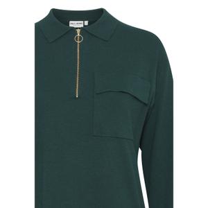 Damen Polo-Pullover mit Reißverschluss Pulz Jeans Sara image-4