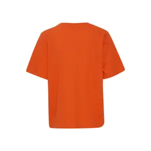 T-shirt de gola redonda para mulher Pulz Jeans Brit image-1