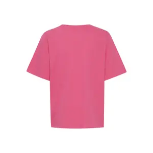 T-shirt de gola redonda para mulher Pulz Jeans Brit image-1