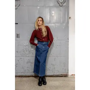 Denim skirt for women Pulz Jeans Malle image-1