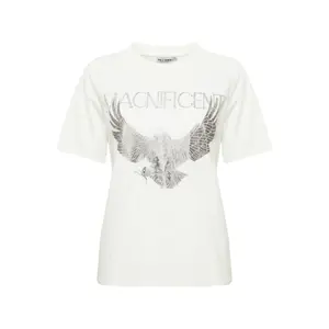 T-shirt feminina com estampado metálico Pulz Jeans Maddie image-0