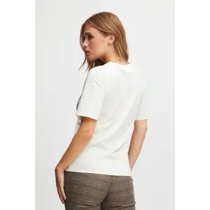 T-shirt feminina com estampado metálico Pulz Jeans Maddie image-4