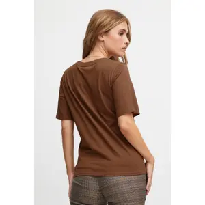 T-shirt feminina com estampado metálico Pulz Jeans Maddie image-4