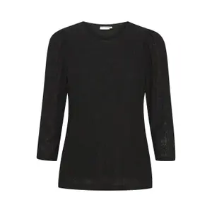 Women's lace T-shirt Pulz Jeans Delia 3/4 image-0