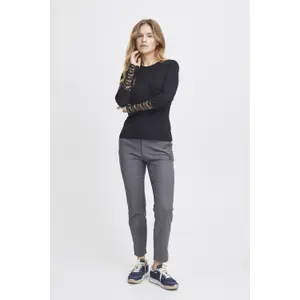 T-shirt de manga comprida feminina Pulz Jeans Helene image-2