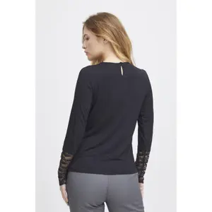T-shirt de manga comprida feminina Pulz Jeans Helene image-4