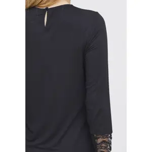 T-shirt de manga comprida feminina Pulz Jeans Helene image-6
