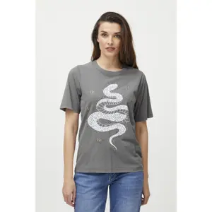 Women's T-shirt Pulz Jeans Vada Oneck image-0
