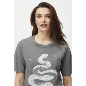 Women's T-shirt Pulz Jeans Vada Oneck image-4