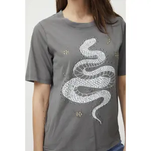 Women's T-shirt Pulz Jeans Vada Oneck image-5