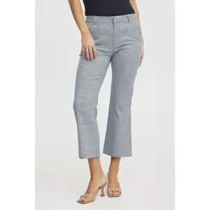 Kvinnojeans med kick flare Pulz Jeans Bindy Check image-2