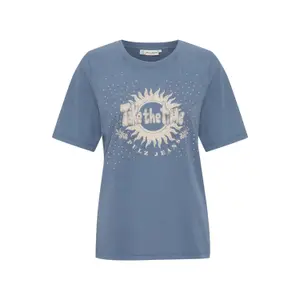 T-shirt de mulher Pulz Jeans Vada Sun image-0