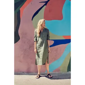 Langes Kleid, Damen Pulz Jeans Luca image-4