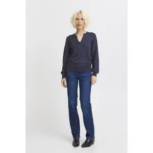 Sweater com gola de babados para mulher Pulz Jeans Sara image-2