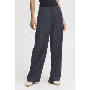 Straight-leg women's suit trousers Pulz Jeans Lizette image-1