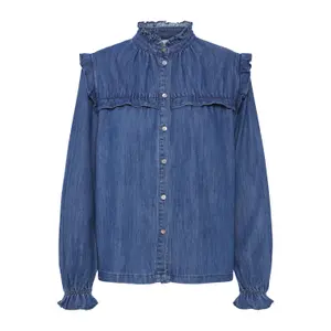 Damska koszula z marszczeniami Pulz Jeans Malia image-0