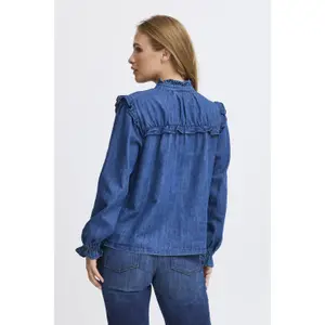 Damska koszula z marszczeniami Pulz Jeans Malia image-4