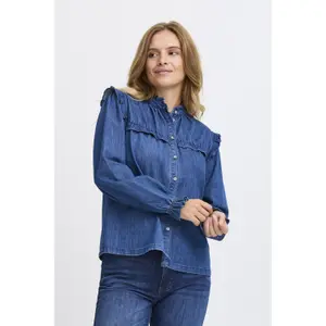 Damska koszula z marszczeniami Pulz Jeans Malia image-2