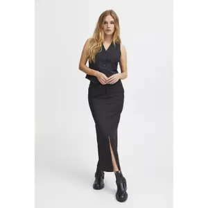 Jupe longue taille haute femme Pulz Jeans Bindy image-3
