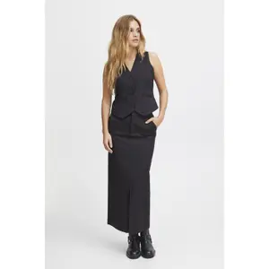 Jupe longue taille haute femme Pulz Jeans Bindy image-5