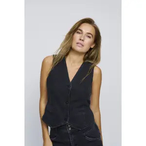 Colete de jeans para mulher Pulz Jeans Malle image-1