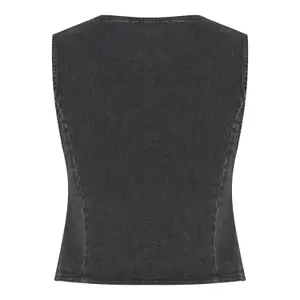 Colete de jeans para mulher Pulz Jeans Malle image-3