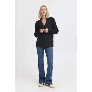 Long sleeve blouse for women Pulz Jeans Zebba image-1
